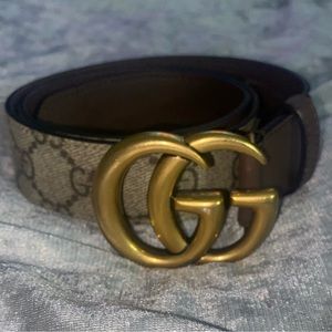 Authentic GG belt with double G women size 70